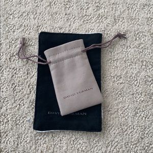 David Yurman earring/ring pouch and cleaning cloth